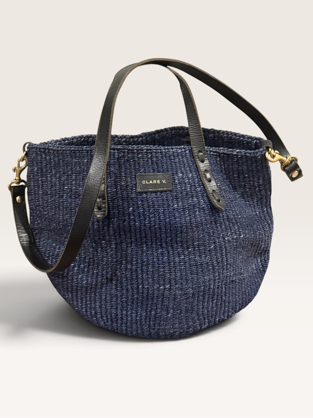 Clare V. Petit Woven Kenya Bag